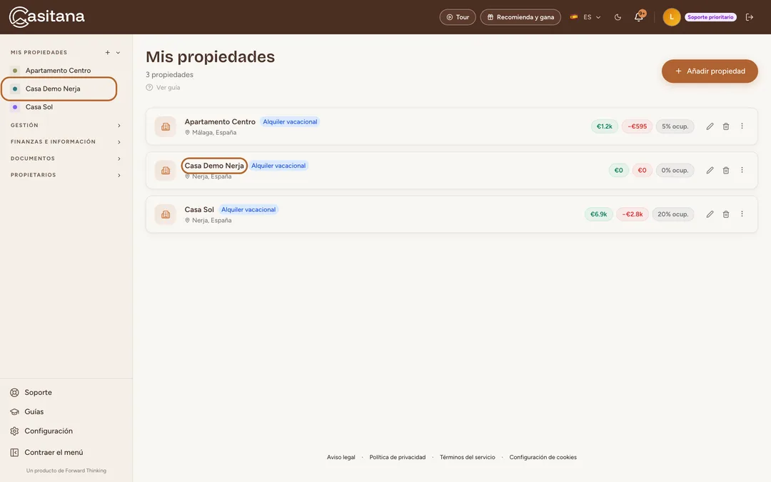 Captura de pantalla: Encuentra tu nueva propiedad
