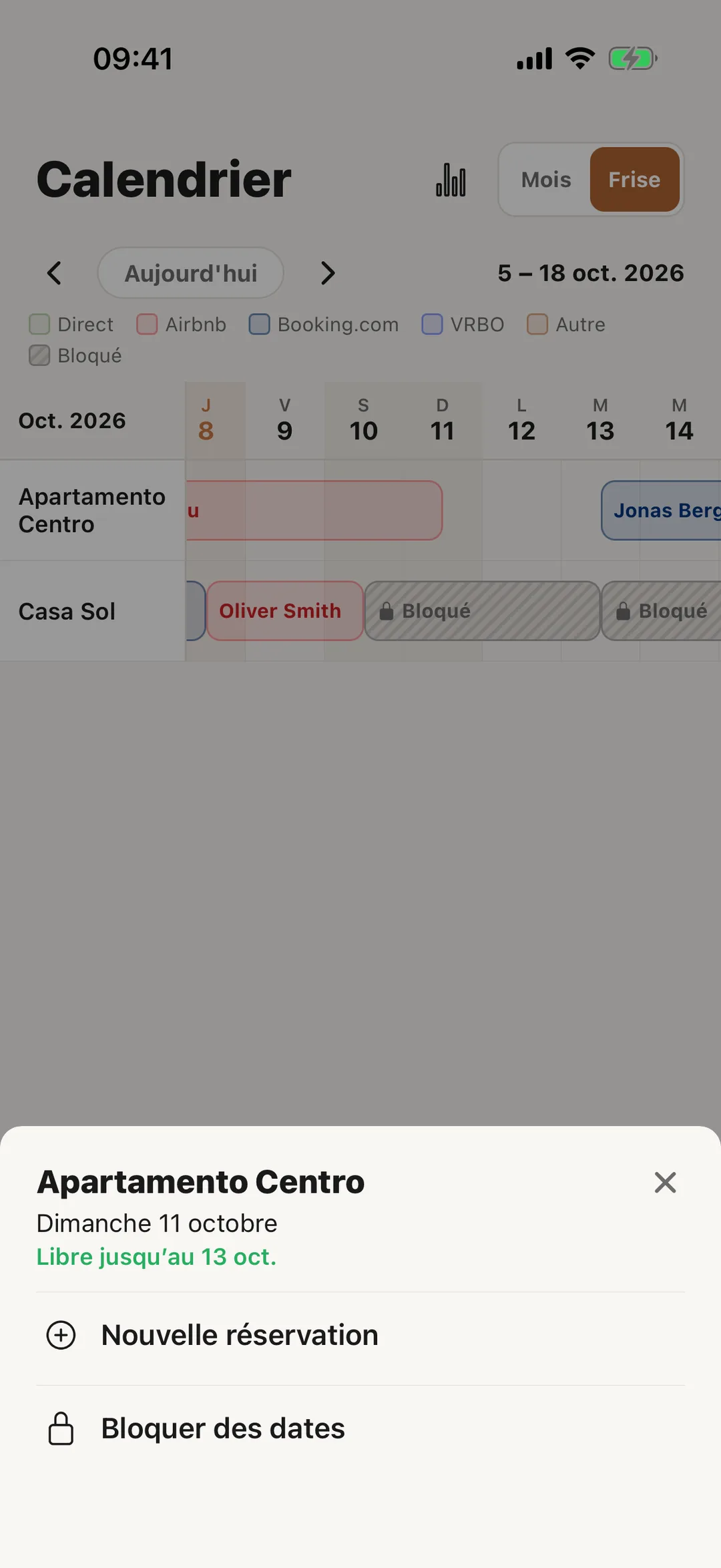 Capture d’écran : Dans l’application