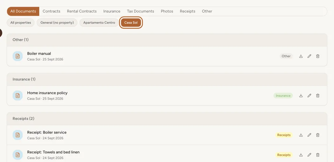 Screenshot: Find a document