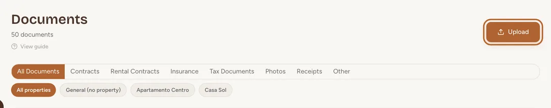 Screenshot: Open Documents