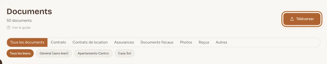 Capture d’écran : Ouvrez Documents
