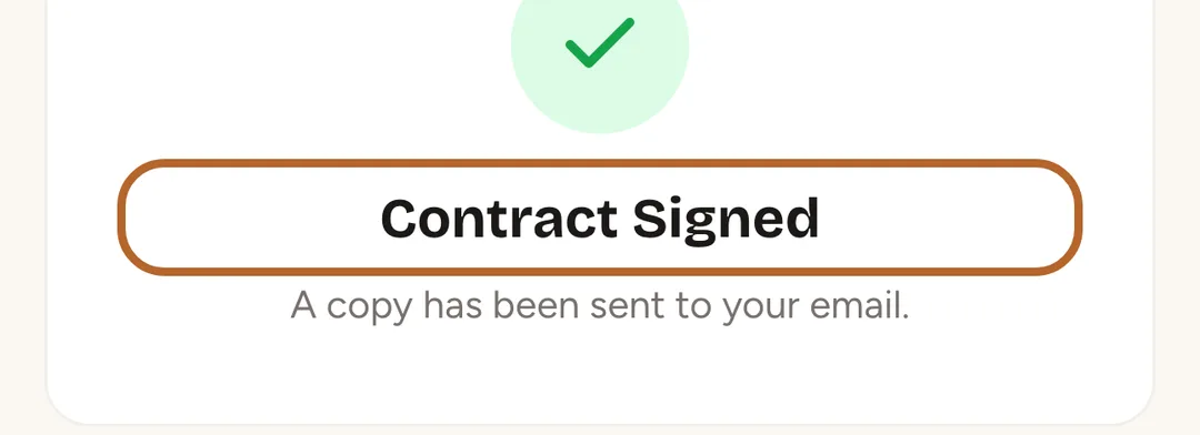 Screenshot: Signed