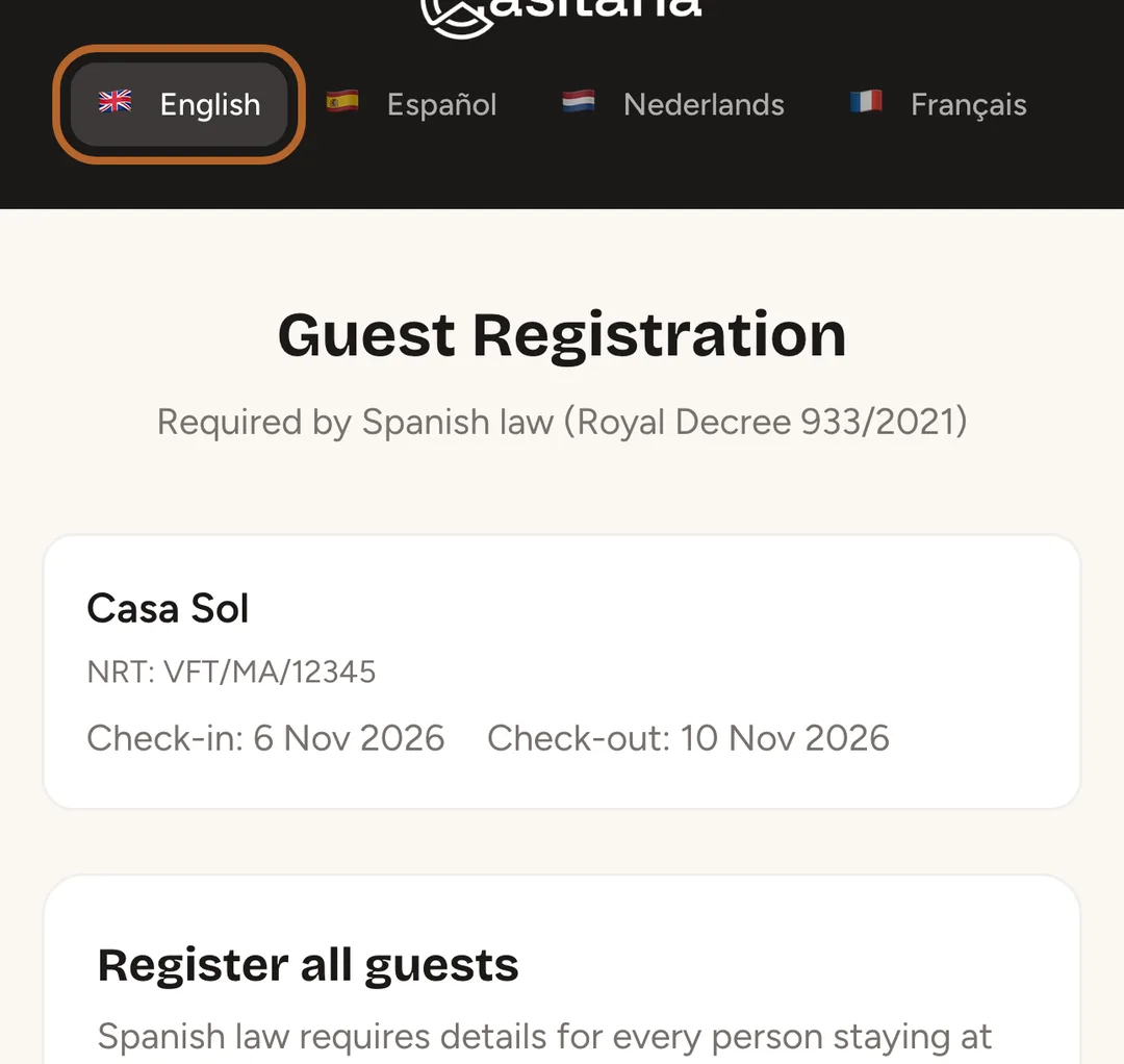 Screenshot: Open the link