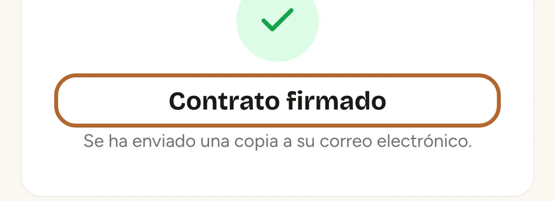Captura de pantalla: Firmado