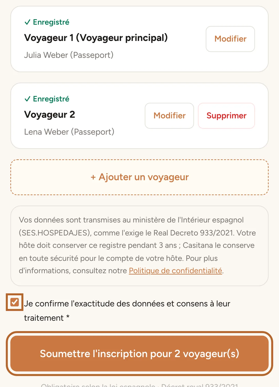 Capture d’écran : Envoyez l’enregistrement
