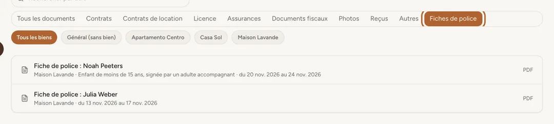 Capture d’écran : Dans Documents