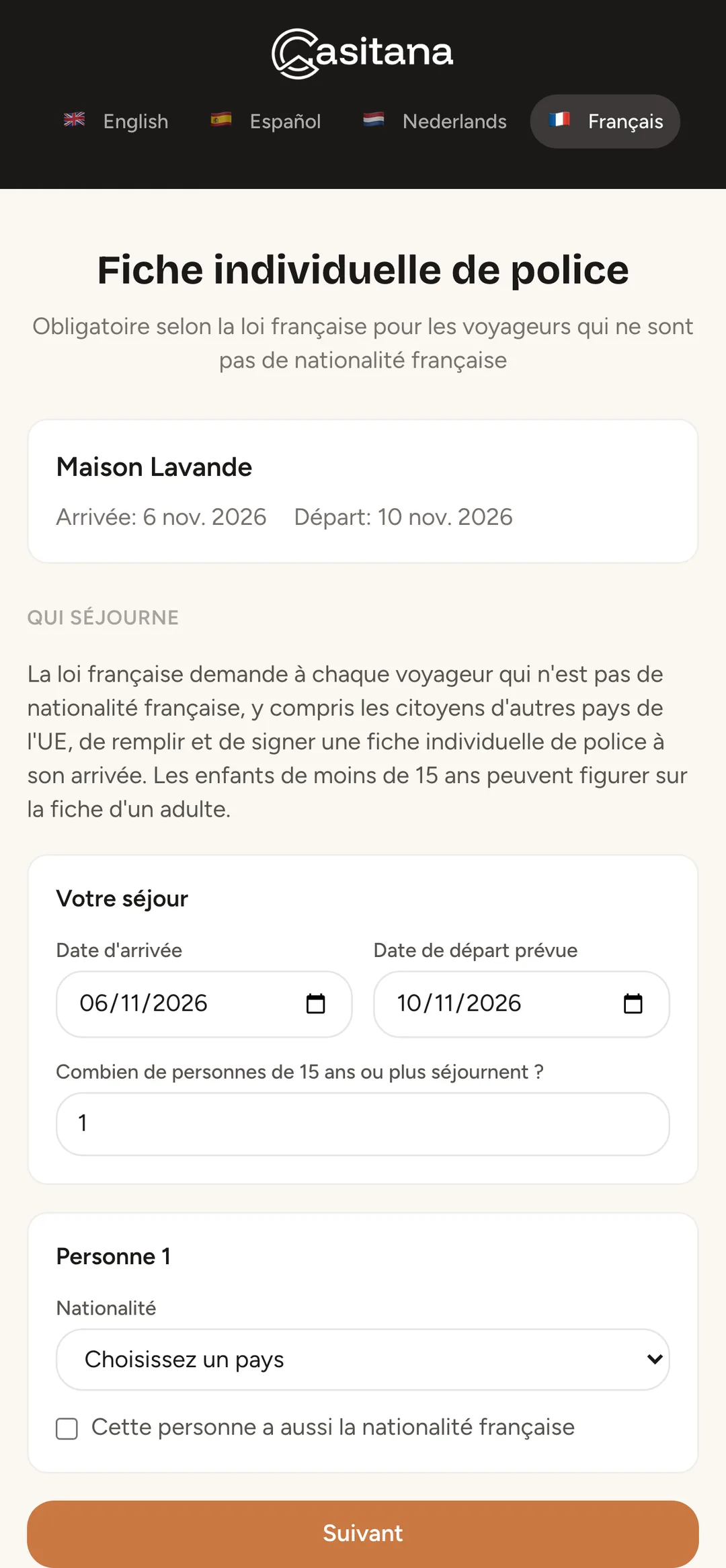 Capture d’écran : Qui séjourne