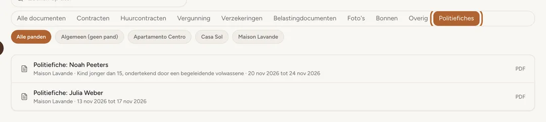 Schermafbeelding: In Documenten