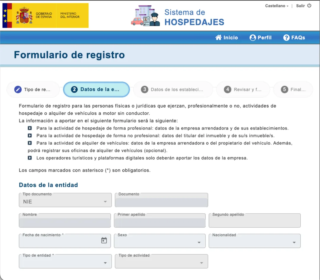 Screenshot: Fill in your details