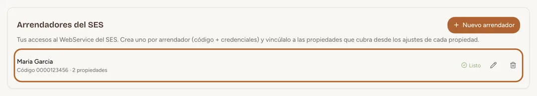 Captura de pantalla: Un arrendador para todas tus propiedades