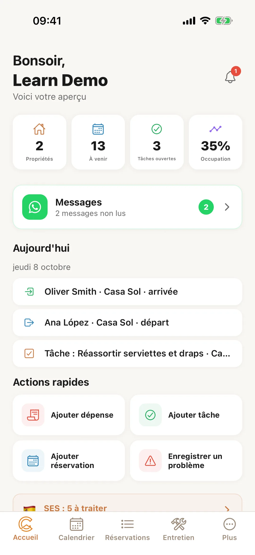 Capture d’écran : L’onglet Accueil