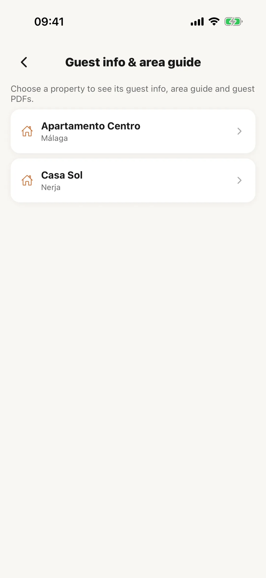 Screenshot: Guests on the go