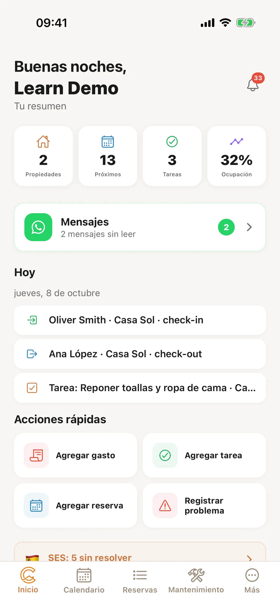 Captura de pantalla: Anfitrión