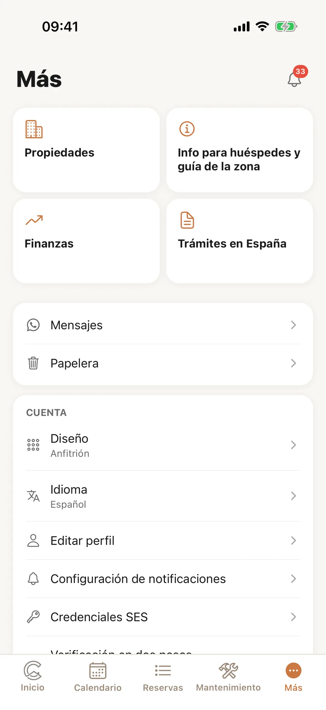 Captura de pantalla: Más, como anfitrión