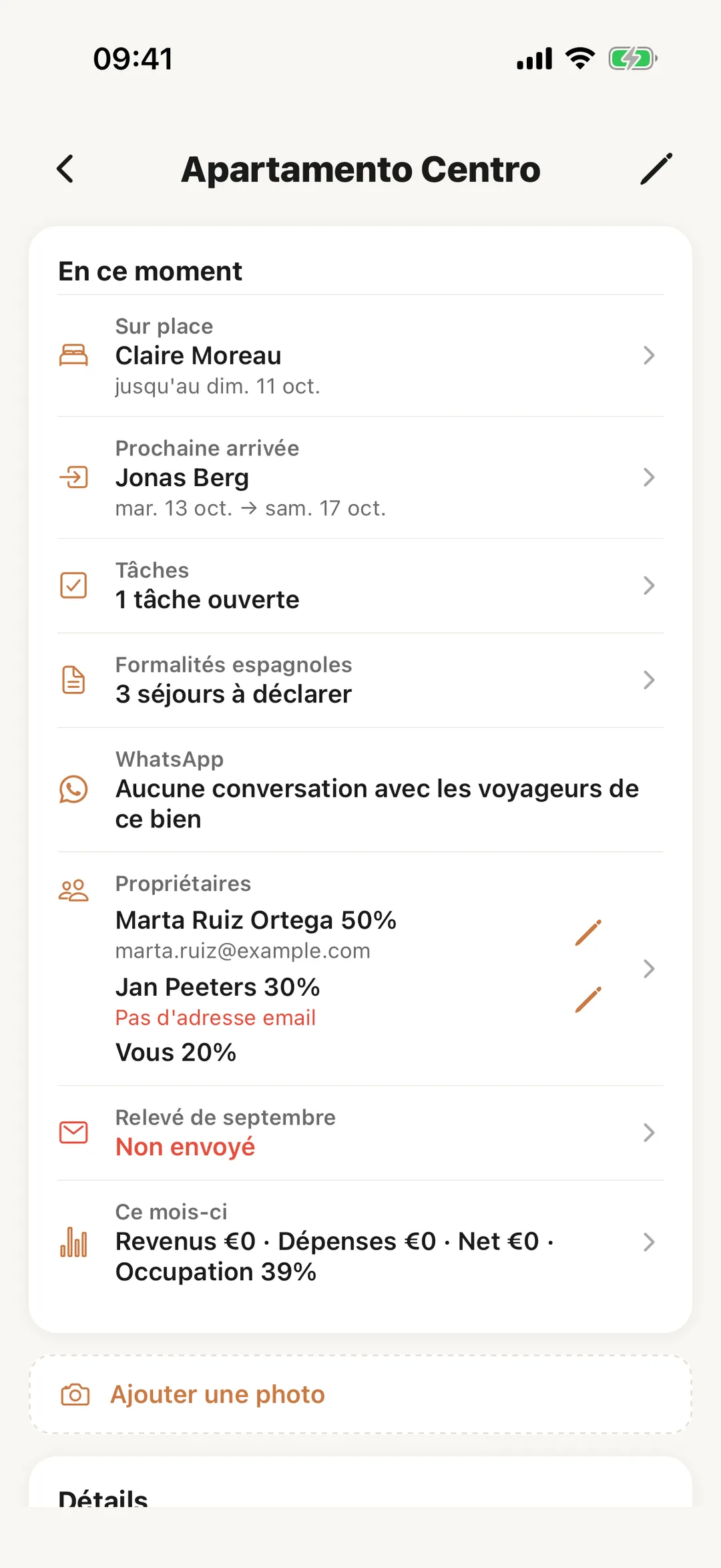 Capture d’écran : Un bien, en ce moment