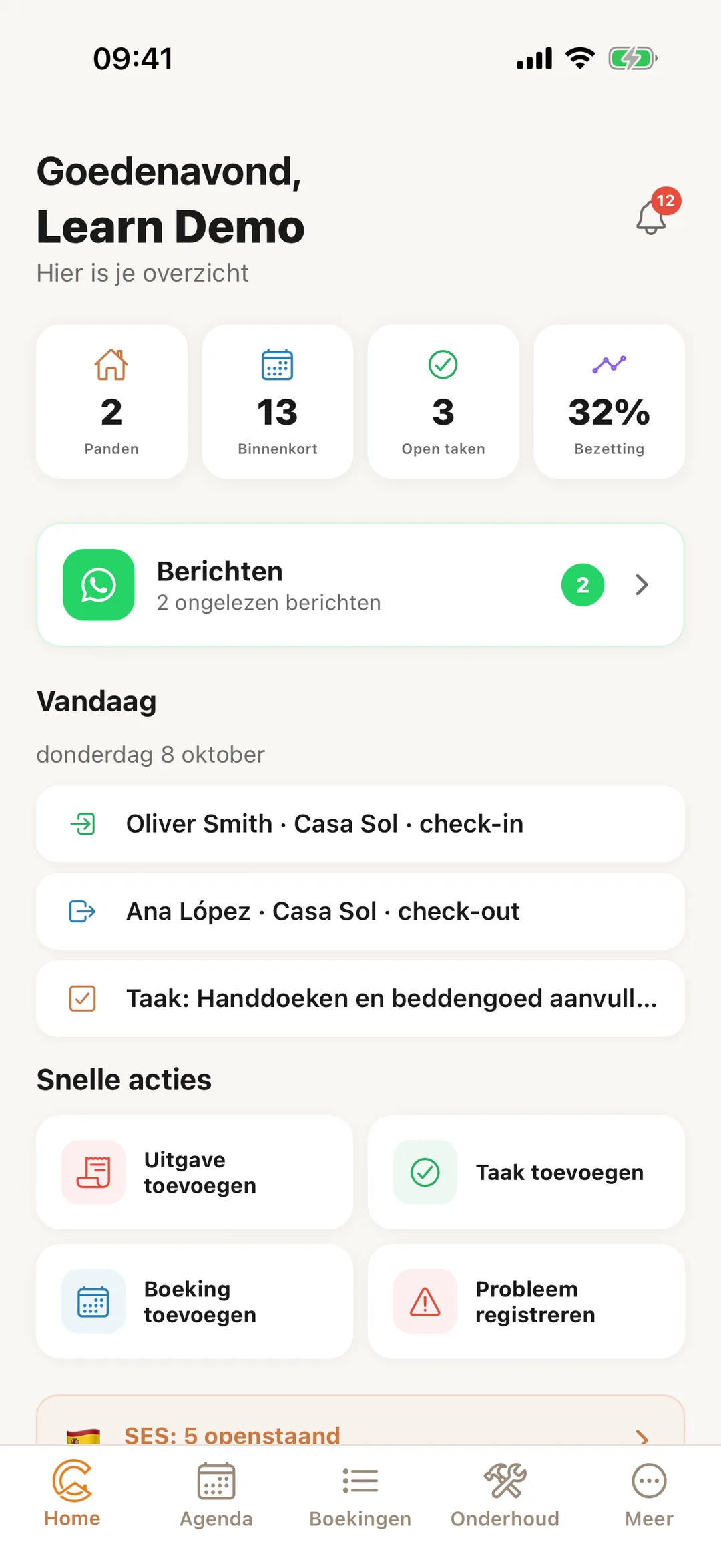 Schermafbeelding: Host