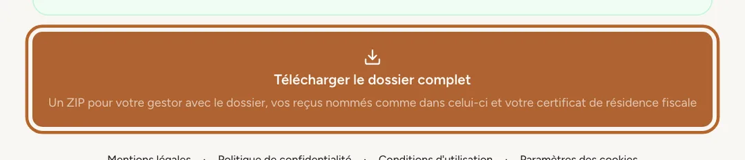 Capture d’écran : Téléchargez le dossier