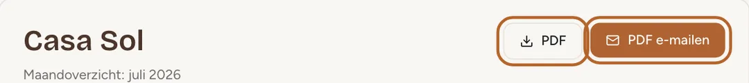 Schermafbeelding: Downloaden of mailen