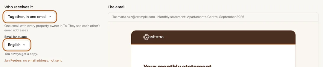 Screenshot: Together, in one email