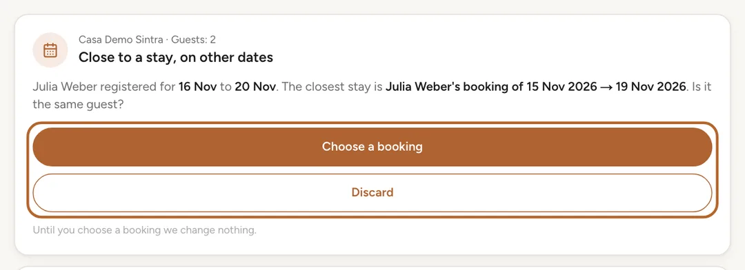 Screenshot: Close to a stay