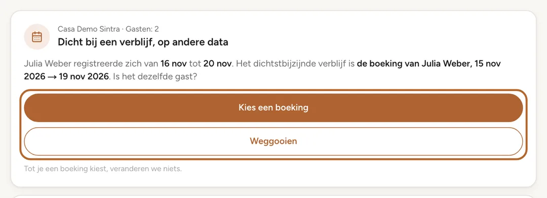Schermafbeelding: Dicht bij een verblijf