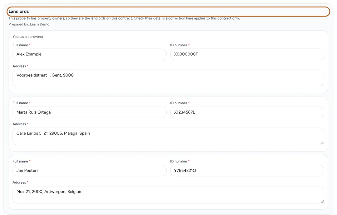 Screenshot: Check the landlords