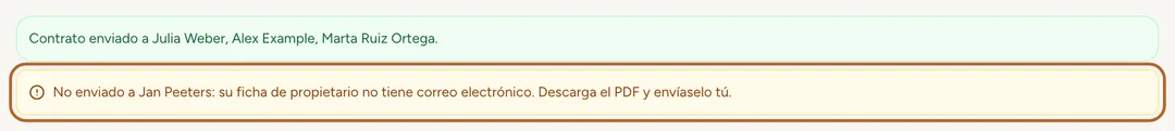 Captura de pantalla: Envíalo a cada arrendador