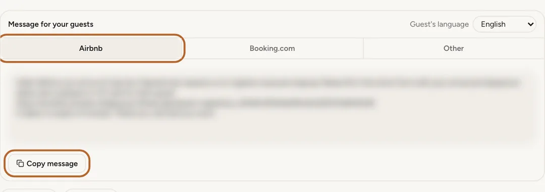 Screenshot: Paste it into Airbnb
