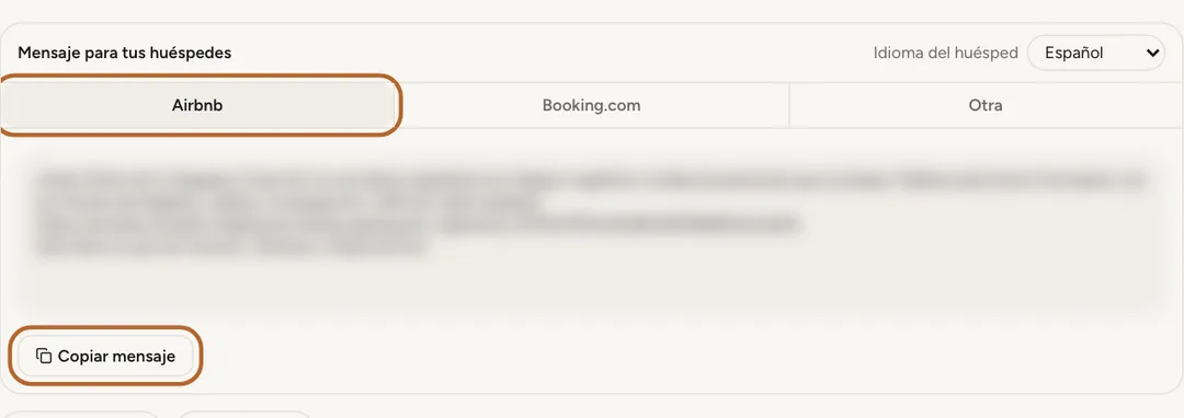 Captura de pantalla: Pégalo en Airbnb