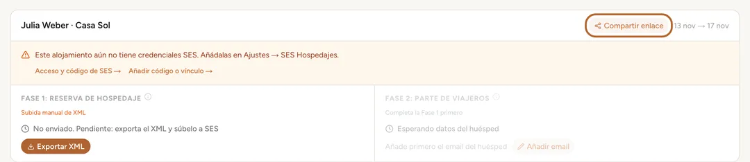 Captura de pantalla: Busca la estancia