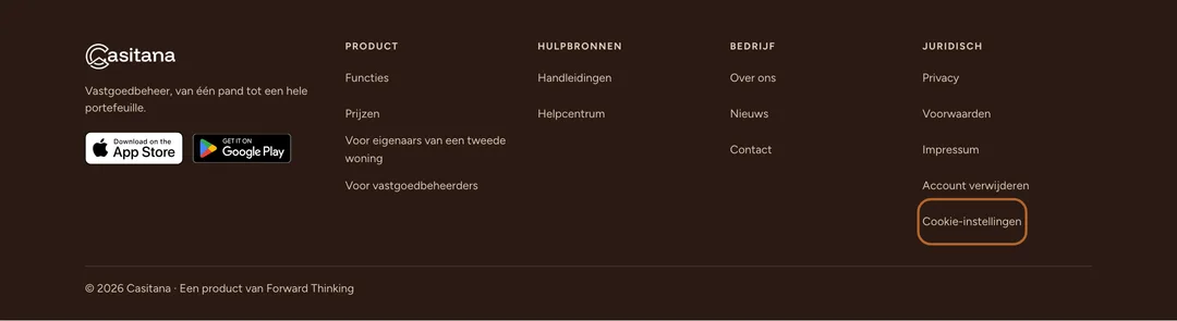 Schermafbeelding: Je keuze later wijzigen