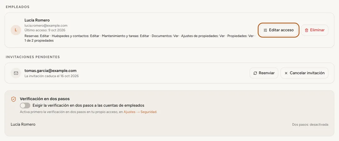 Captura de pantalla: Tu equipo de un vistazo