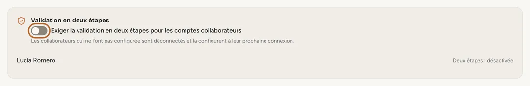 Capture d’écran : L’exiger de vos collaborateurs