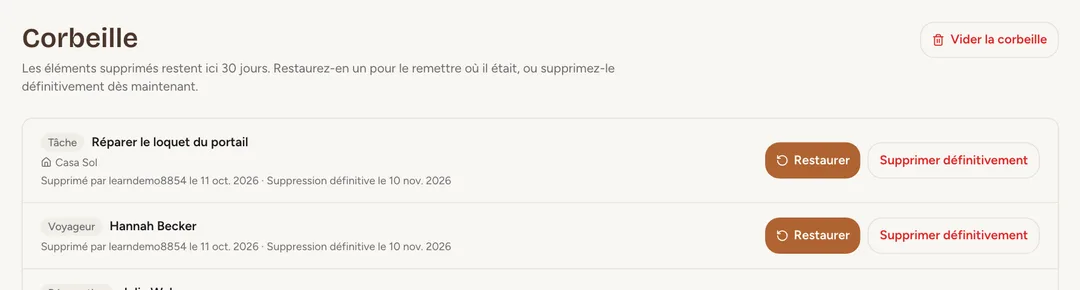 Capture d’écran : Ce que vous supprimez y va d’abord
