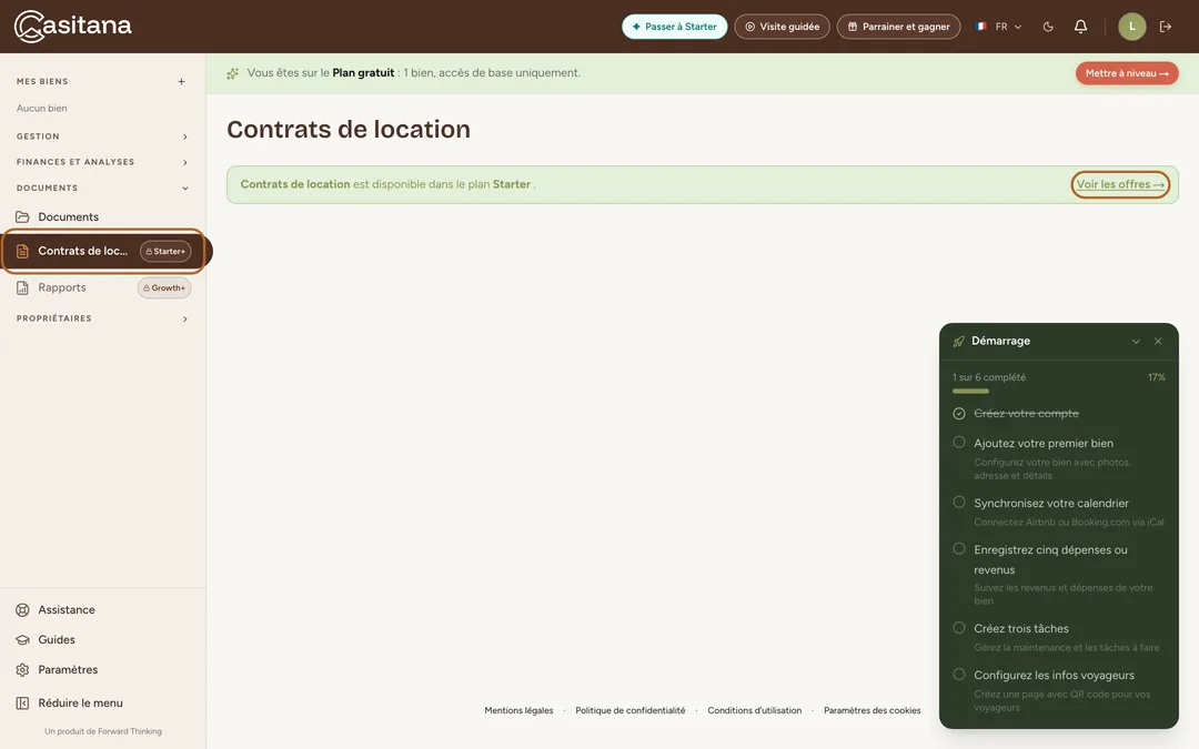 Capture d’écran : Une page verrouillée